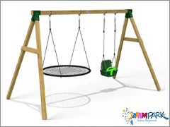 30615 - Ekonomik Ahap Kuluka Salncak Seti kili
