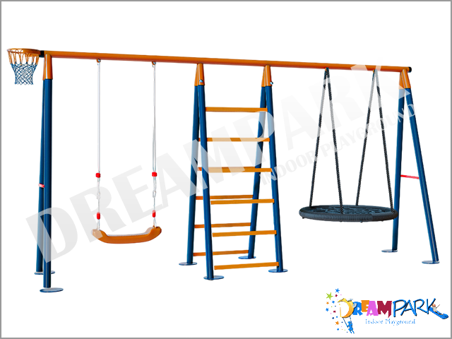 30719 - Ekonomik Metal Trmanmal Bahe ocuk ve Bebek Salncak Seti