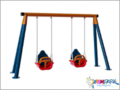 30713 - Ekonomik Metal kili Bahe Bebek ve ocuk Salncak Seti