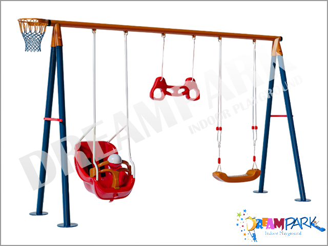 30716 - Ekonomik Metal l Bahe ocuk ve Bebek Salncak Seti
