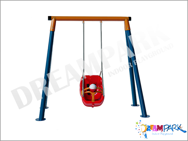 30710 - Ekonomik Metal Tekli Bahe Bebek Salncak Seti